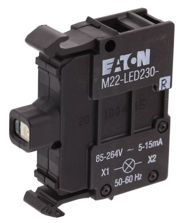 Eaton Moeller LED-Block Anzeigenblock LED Rot Beleuchtet, 85 → 264V Ac, Schraubanschluss