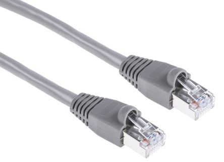 RS PRO Cable Ethernet Cat5e U/FTP De Color Gris, Long. 3m