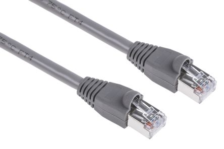 RS PRO Ethernetkabel Cat.5e, 10m, Grau Patchkabel, A RJ45 U/FTP Stecker, B RJ45