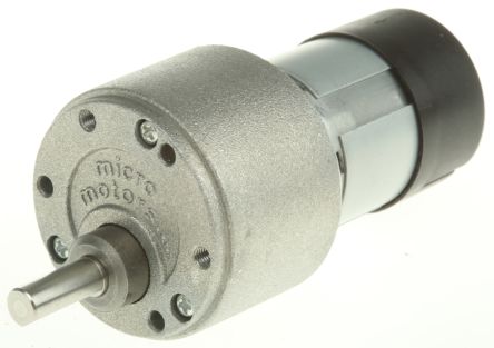 Micromotors Motorreductor DC, 12 V CC, 8 W, 9 Rpm, Par Máx. 1 Nm, Ø De Eje 6mm