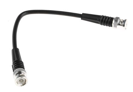 TE Connectivity Cable Coaxial RG58, 50 Ω, Con. A: BNC, Macho, Con. B: BNC, Macho, Long. 250mm