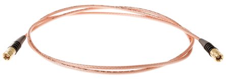 TE Connectivity Male SMB To Male SMB Coaxial Cable, 1m, RG316 Coaxial, Terminated