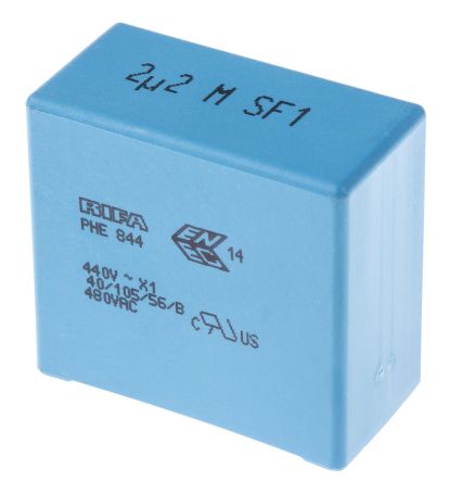 KEMET PHE844 Folienkondensator 2.2μF ±20% / 440 V Ac, 480 V Ac, THT Raster 37.5mm