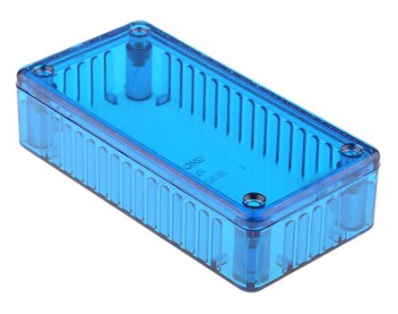 Hammond 1591 Polycarbonat Gehäuse 1591 Blau Transparent Außenmaß 100 X 50 X 21mm IP54