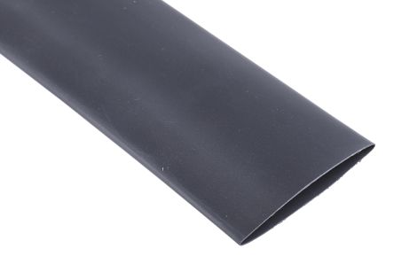 RS PRO Heat Shrink Tubing, Black 38mm Sleeve Dia. X 300mm Length 2:1 Ratio