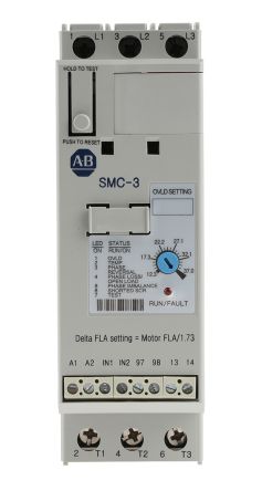 Allen Bradley SMC-3 Sanftstarter 3-phasig 18,5 KW, 460 V Ac / 37 A, Automatik