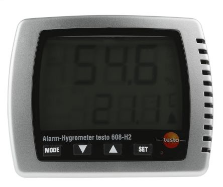 Testo 608-H2 Hygrometer, Typ Digitalhygrometer, Absolut +70°C / 98%RH, ±0,5 + 1 Stelle °C 0.1°C 0.1%RH
