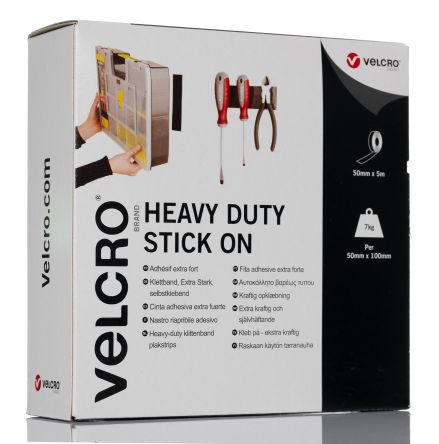 Velcro Heavy Duty Druckverschluss Klettband, 50mm X 5m, Schwarz