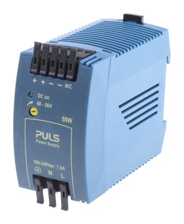 PULS MiniLine MLY Switch Mode DIN Rail Power Supply, 100 → 240V Ac Ac, Dc Input, 48V Dc Dc Output, 1.05A Output,
