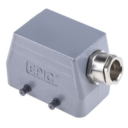 Epic Contact H-B Steckverbinder-Haube, M20, 10P+E, 10-Kontakte, Seiteneingang, IP65