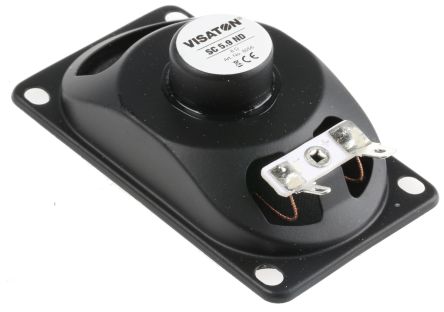 Visaton Lautsprecher 8Ω 50mm 3W, Breitband Oval Lautsprecher Bis 13 Cm / 5 Lautsprechergröße, 150 Hz → 17 KHz