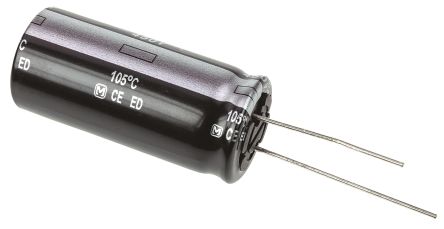 Panasonic ED - A, THT Aluminium-Elektrolyt Kondensator 68μF ±20% / 450V Dc, Ø 18mm X 40mm, Bis 105°C