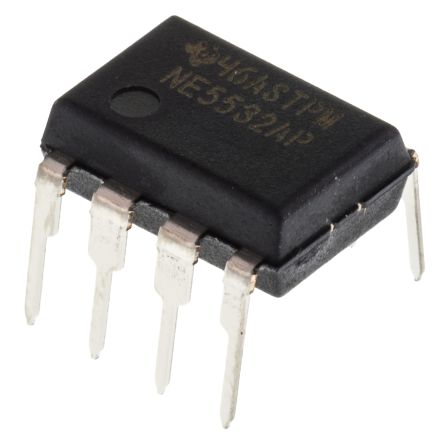 Texas Instruments NE5532AP, Op Amp, 10MHz, 8-Pin PDIP