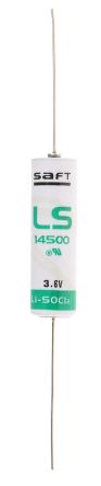 Saft aa 3. 6v lithium battery primary ls14500 priced per cell.