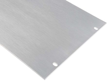 RS PRO Unpainted Aluminium Front Panel, 5U, 482.6 X 221.5mm