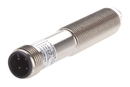 RS PRO Zylindrisch Optischer Sensor, Reflektierend, Bereich 2 M, PNP Ausgang, M12 Steckverbinder