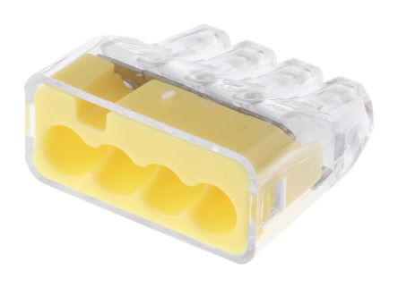 Ideal In-Sure Series Wire Splice Connector, Yellow, Insulated, Tin Plated 18 &#8594; 12 AWG