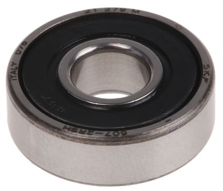 SKF 607-2RSH Single Row Deep Groove Ball Bearing- Both Sides Sealed End Type, 7mm I.D, 19mm O.D
