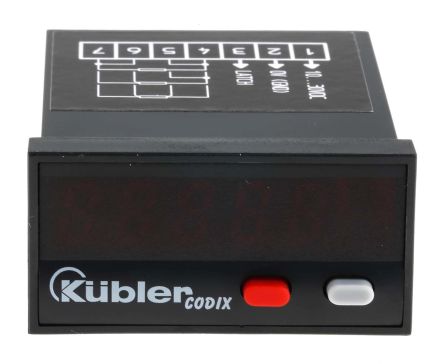 Kübler 温度指示器, CODIX 531系列, 10 → 30 V dc电源, 48 x 24 (1/32 DIN)mm