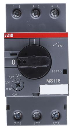 ABB MS116 Motorschutzschalter 90mm X 45mm