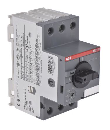 ABB 电机保护断路器, MS116系列, 额定电流10 A, 电源电压690 V