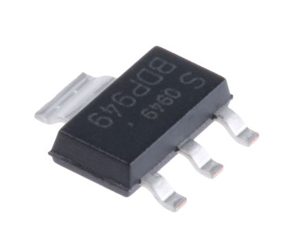 Infineon BDP949 SMD, NPN Transistor 60 V / 3 A 100 MHz, SOT-223 (SC-73) 3 + Tab-Pin