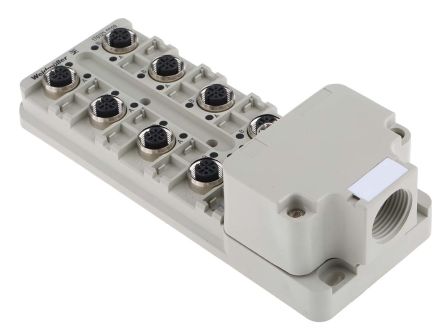 Weidmuller 传感器分线盒, SAI系列, M12分线盒, 8端口, 5线路