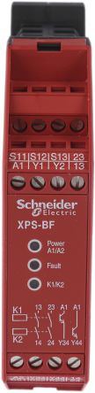 Schneider Electric Relé De Seguridad Preventa XPS BF, Para Control Con Dos Manos, 24V Dc, Cat. Seg. ISO 13849-1 4