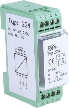LKMelectronic Temperatur-Messumformer 15 → 35 V, 0°C → +150°C Für Pt100