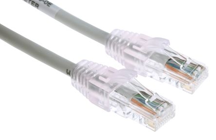 Molex Premise Networks Molex Ethernetkabel Cat.5e, 7m, Grau Patchkabel, A RJ45 U/UTP Stecker, B RJ45, PVC