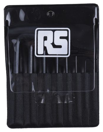RS PRO 8 Piece L Shape Imperial Hex Key Set, 0.28 → 5/64in