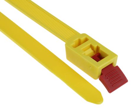 HellermannTyton RTT750HR Nylon 66 Kabelbinder Lösbar Gelb 13 Mm X 750mm, 5 Stück