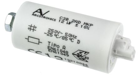 KEMET C3B Folienkondensator 12μF ±10% / 250V Ac, Schraubmontage