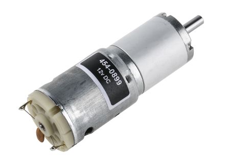 RS PRO Brushed Geared DC Geared Motor, 19.8 W, 12 V Dc, 1.2 Nm, 24 Rpm, 6mm Shaft Diameter
