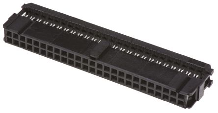 TE Connectivity AMP-LATCH Novo IDC-Steckverbinder Buchse, Gewinkelt, 50-polig / 2-reihig, Raster 2.54mm