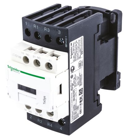Schneider Electric LC1D Series Contactor, 230 V Ac Coil, 4-Pole, 18 A, 2NO + 2NC, 690 V Ac