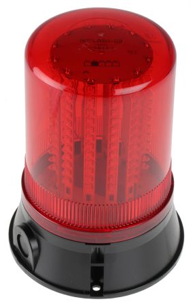 Moflash LED400, LED Blitz, Rundum, Dauer Signalleuchte Rot, 115 → 230 V, Ø 150mm X 205mm