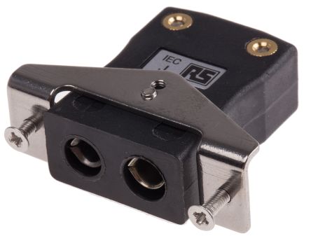 RS PRO Panel Mount Thermocouple Connector For Use With Type J Thermocouple, Standard Size, IEC Standard