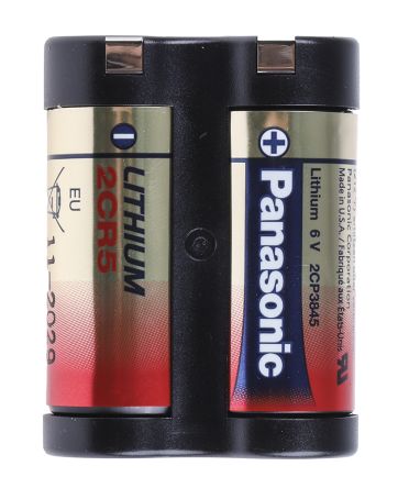 Panasonic Batería De Cámara De Dióxido De Manganeso-Litio, 6V, 1400mAh