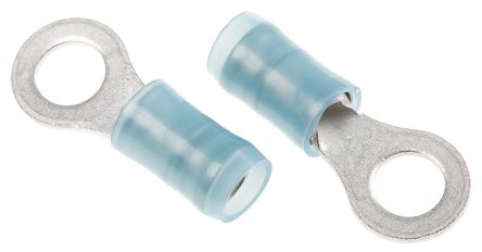 TE Connectivity Cosses à œillet, Isolé, Bleu, 2.6mm², M4.5, 8.71mm, Série PIDG