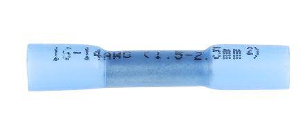 RS PRO Kabelspleißverbinder, Blau, Ges.L 37mm, 1.5 Mm<sup>2</sup> - 2.5 Mm<sup>2</sup>, 14AWG Max.