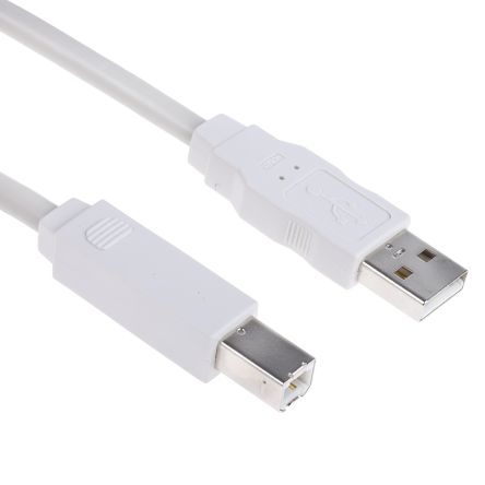 Molex Cavo USB USB A/USB B, L. 5m, Col. Bianco