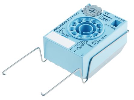 Releco CT3-E Series Plug In Timer Relay, 9.5 → 18V Dc, 0.2 → 30 Min, 0.2 → 30s, 1-Function