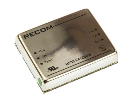 Recom RP30-EW DC/DC-Wandler 30W 24 V Dc IN, 12V Dc OUT / 2.5A 1.6kV Dc Isoliert