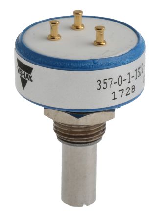 Vishay 357, Tafelmontage Endlos Dreh Potentiometer 5kΩ ±20% / 1W, Schaft-Ø 6.35 Mm