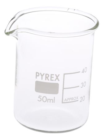 RS PRO Borosilicate Glass 50ml Beaker