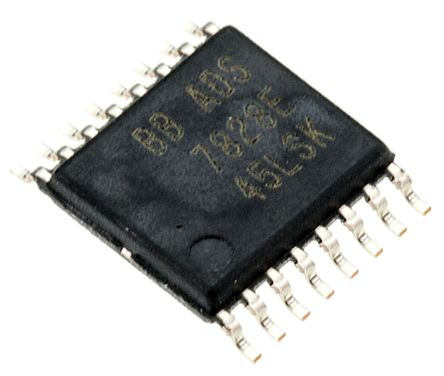 Texas Instruments 12-Bit ADC ADS7828E/250 Octal, 50ksps TSSOP, 16-Pin