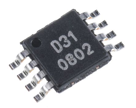Texas Instruments 16 Bit DAC DAC8531E/250, 93ksps MSOP, 8-Pin, Interface Seriell (SPI/QSPI/Microwire)