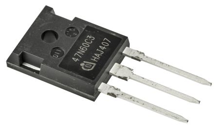 Infineon N-Channel MOSFET, 47 A, 650 V, 3-Pin TO-247 SPW47N60C3FKSA1