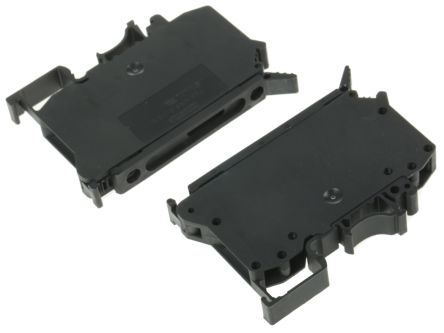 Phoenix Contact UK6.3-HESI Series Black Fused DIN Rail Terminal, 1.5mm², Single-Level, Screw Termination, Fused